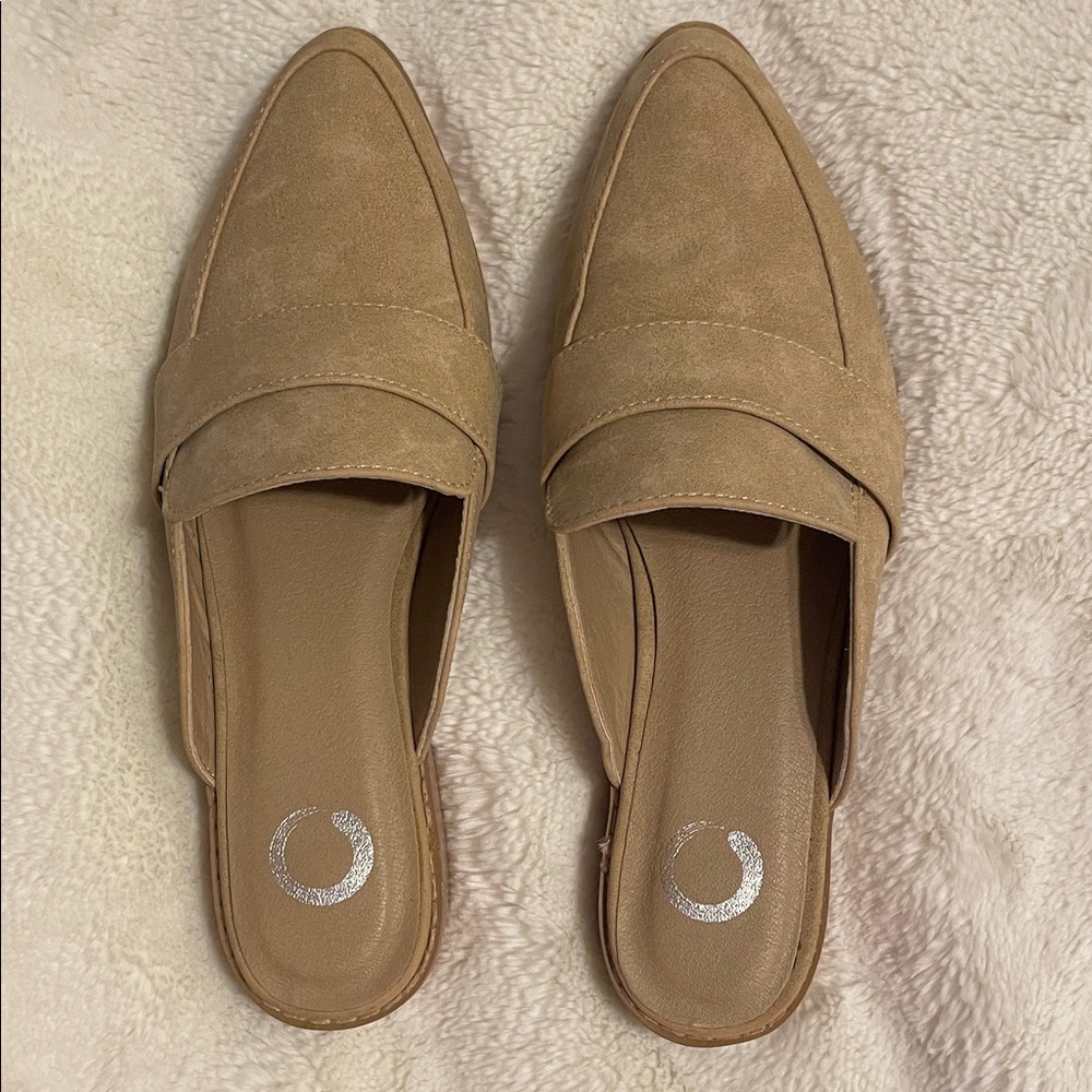 Women's Tan Slip-On Loafers
